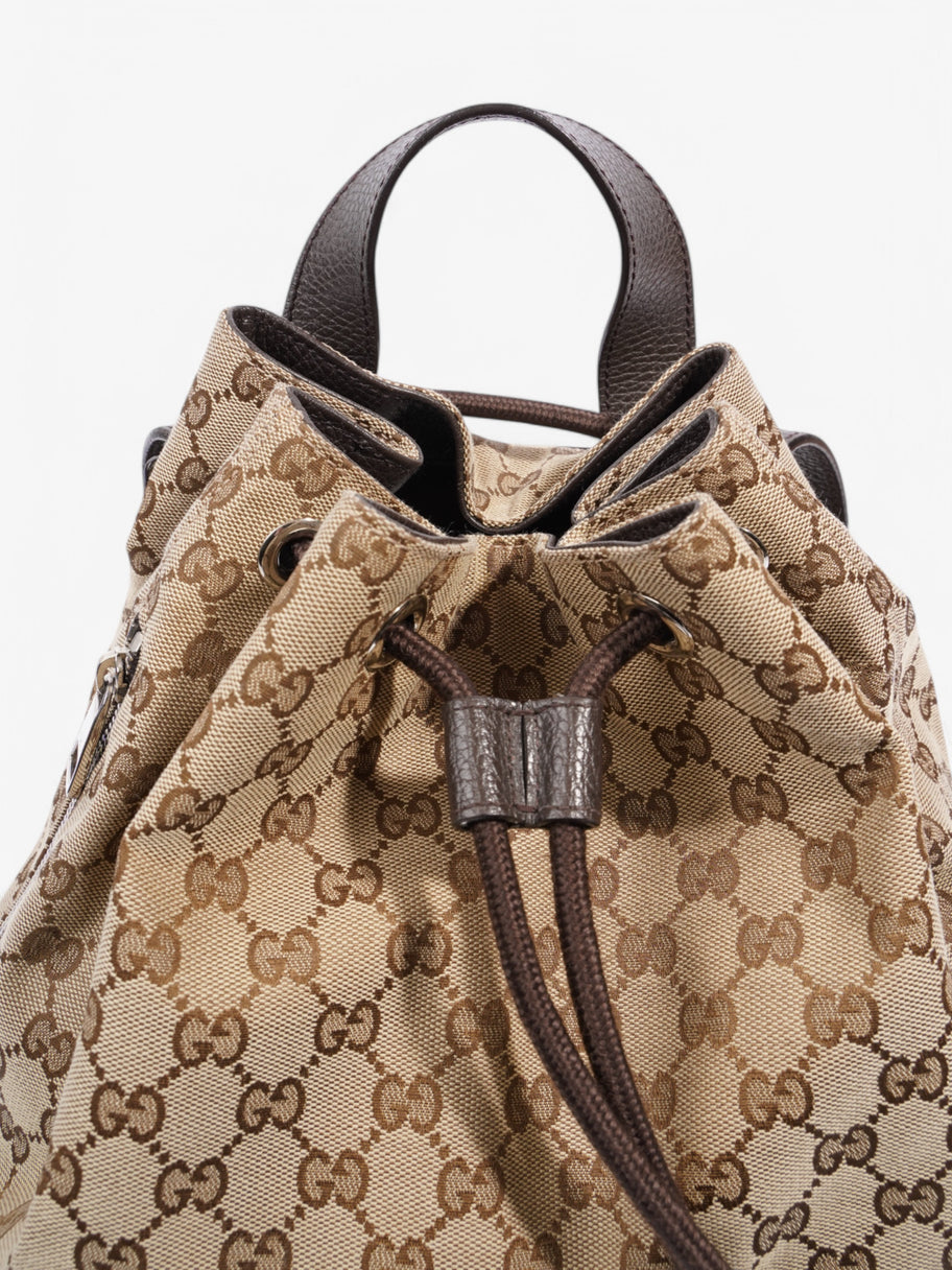 Gucci GG Supreme Backpack Beige  / Brown Canvas Image 7