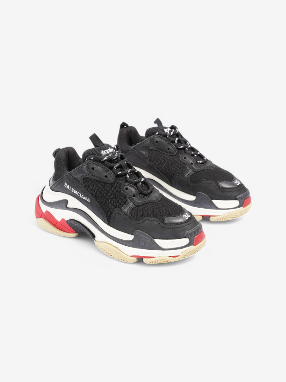 Balenciaga Triple S Black / White Mesh EU 38 UK 5 Image 2