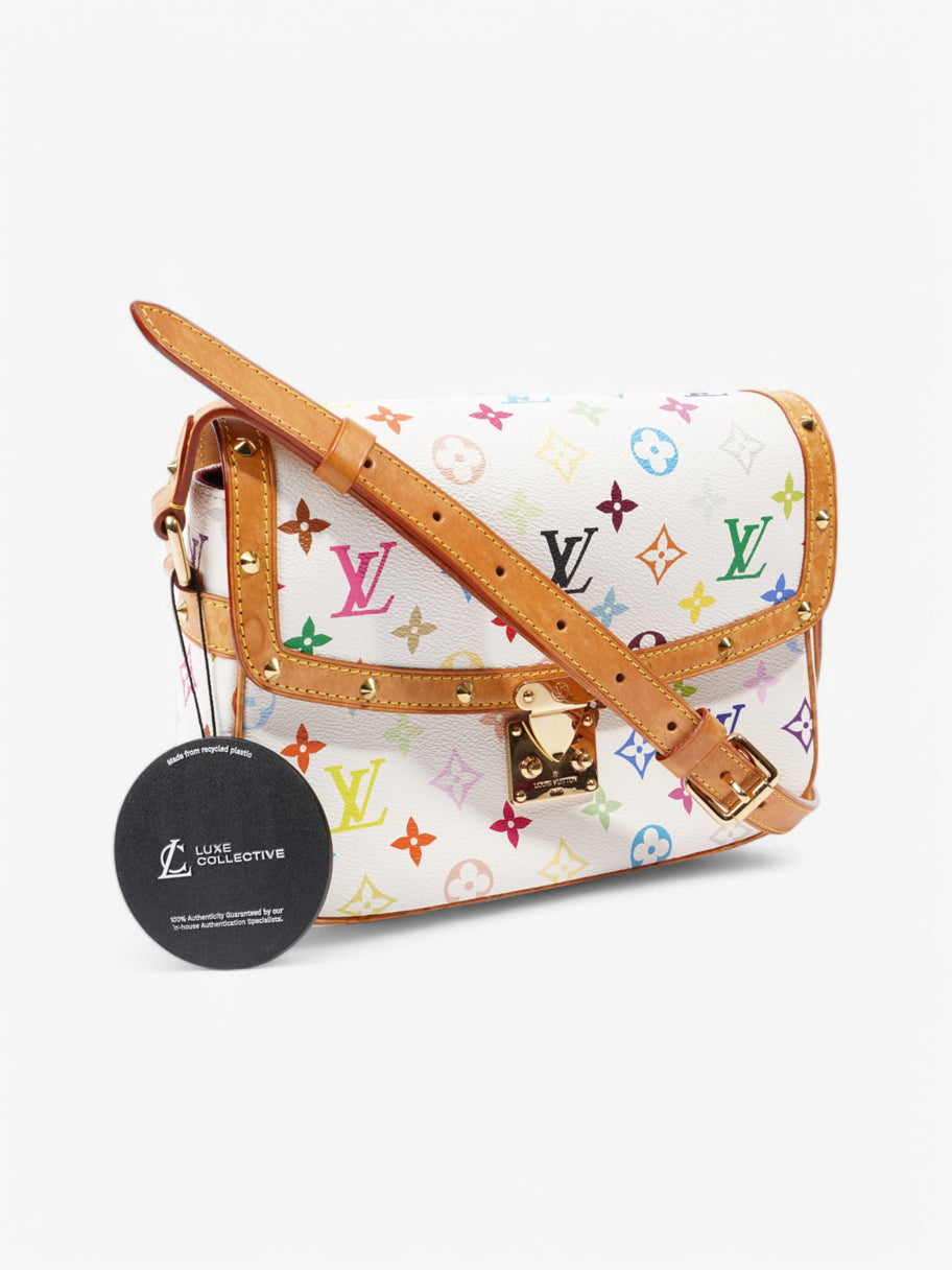 Louis Vuitton Sologne White / Multicolour Monogram Coated Canvas Image 11