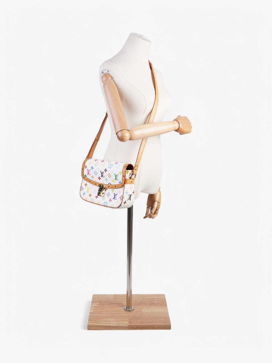 Louis Vuitton Sologne White / Multicolour Monogram Coated Canvas Image 2