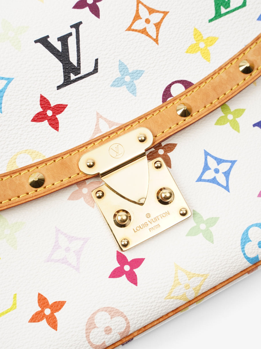 Louis Vuitton Sologne White / Multicolour Monogram Coated Canvas Image 7