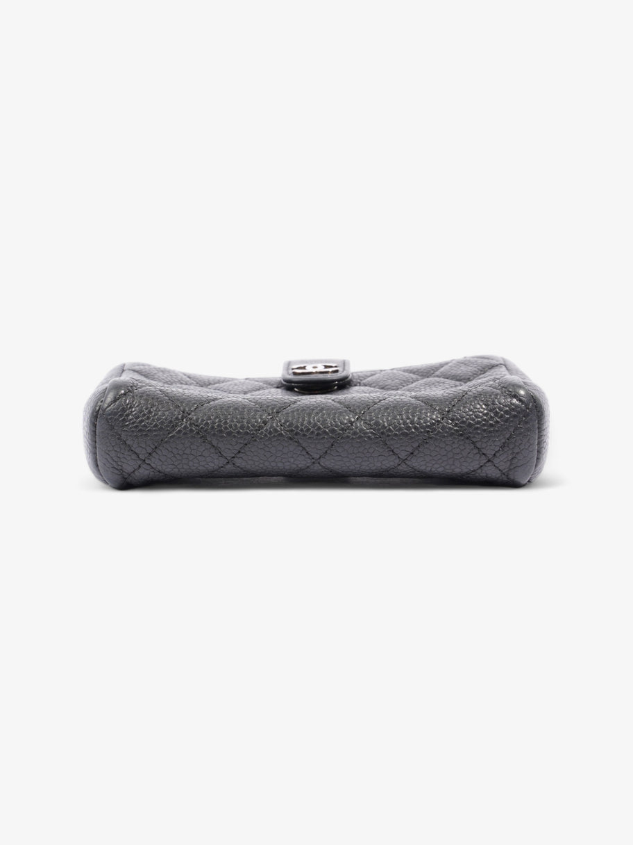 Chanel Interlocking CC Logo Coin Purse Black Caviar Leather Image 5