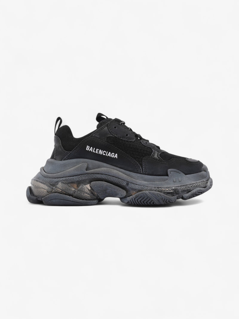  Balenciaga Triple S Clear Sole Black / White Mesh EU 38 UK 5