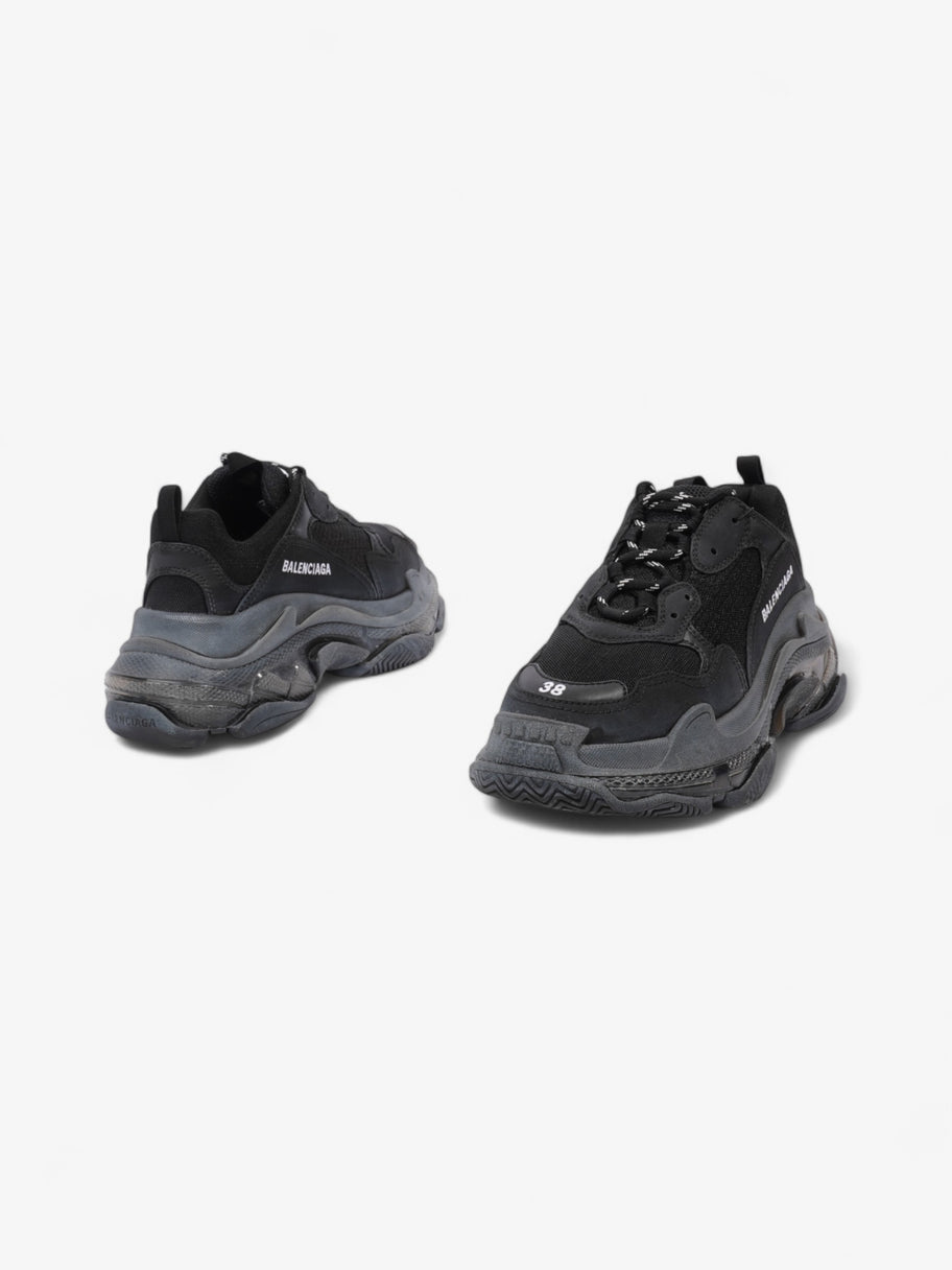 Balenciaga Triple S Clear Sole Black / White Mesh EU 38 UK 5 Image 9