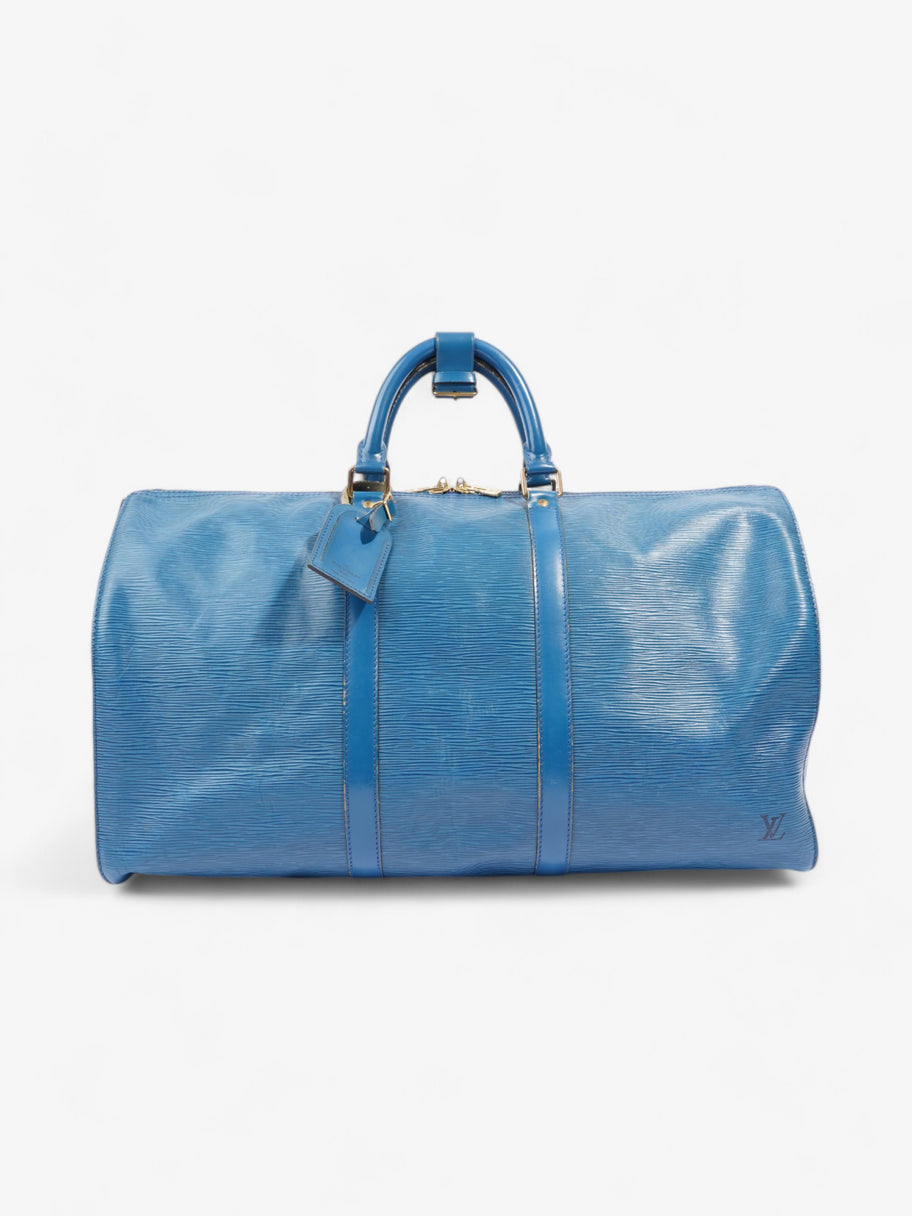 Louis Vuitton Keepall Blue Epi Leather 50 Image 1