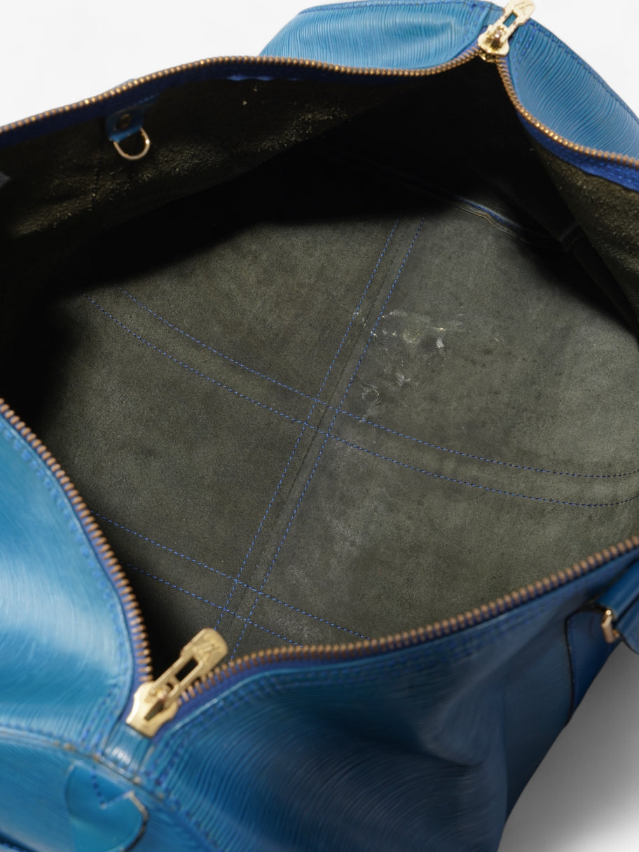 Louis Vuitton Keepall Blue Epi Leather 50 Image 7