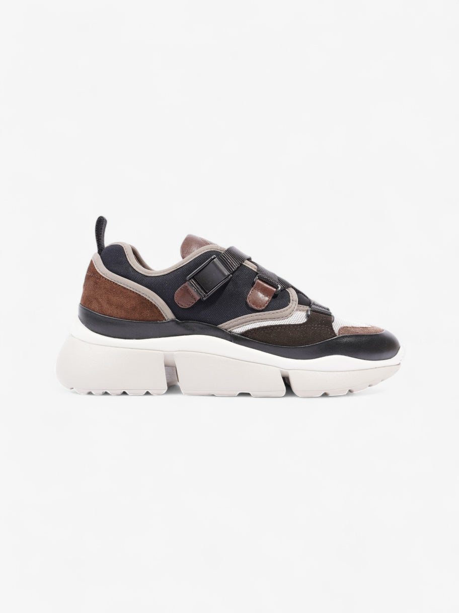 Chloe Sonnie Sneakers Brown / Grey / Black Mesh EU 37 UK 4 Image 1