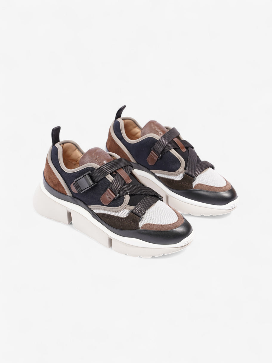 Chloe Sonnie Sneakers Brown / Grey / Black Mesh EU 37 UK 4 Image 2