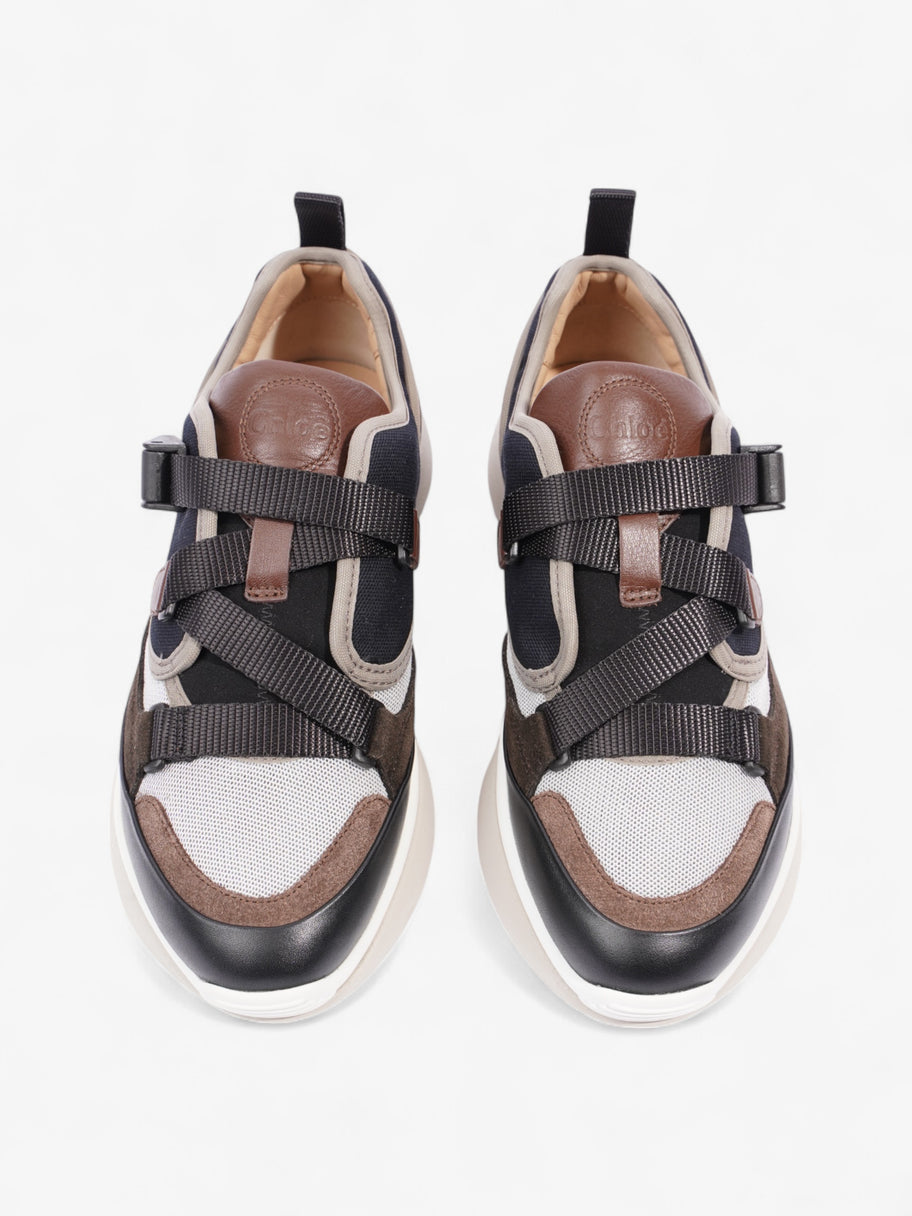 Chloe Sonnie Sneakers Brown / Grey / Black Mesh EU 37 UK 4 Image 8