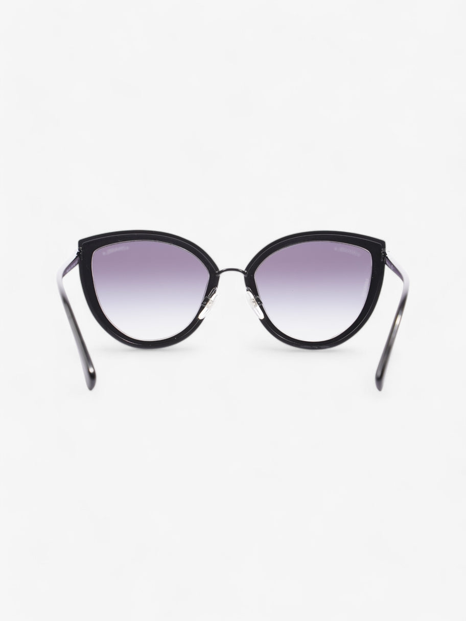 Chanel Cat-Eye Sunglasses Black Acetate 140mm Image 3