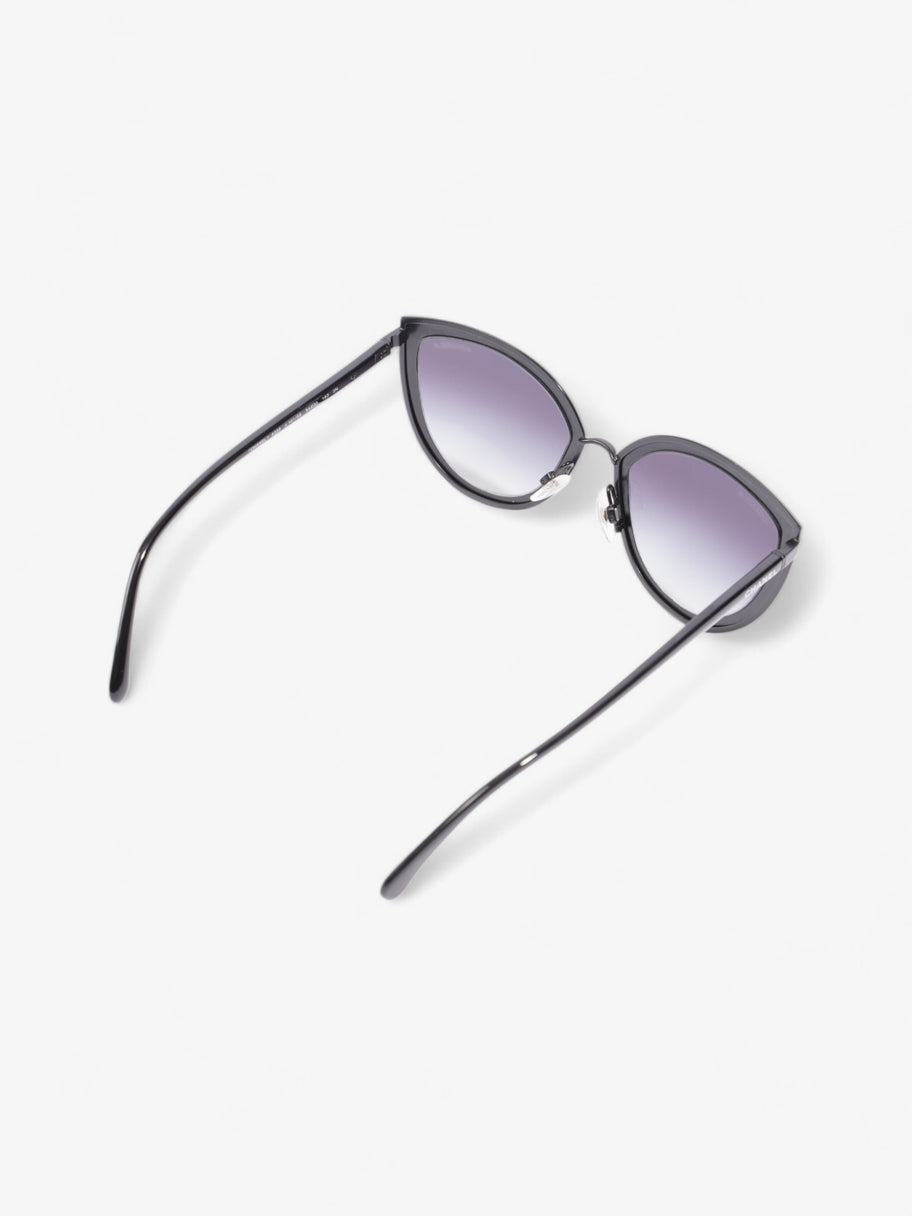 Chanel Cat-Eye Sunglasses Black Acetate 140mm Image 5
