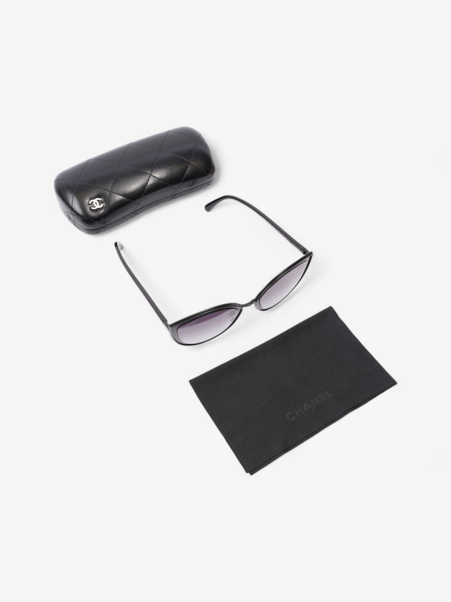Chanel Cat-Eye Sunglasses Black Acetate 140mm Image 7