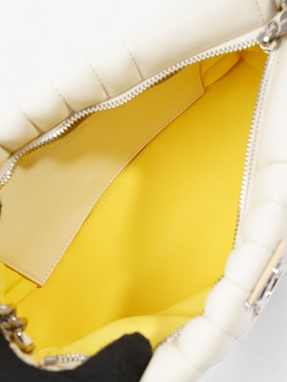 Burberry Quilted Lola Bag Pale Vanilla Lambskin Leather Small Image 8
