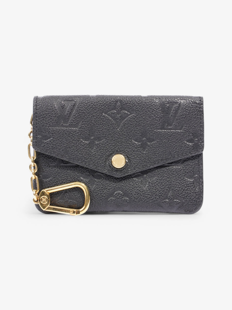 Louis Vuitton Coin Purse Keychain Black Leather Image 1