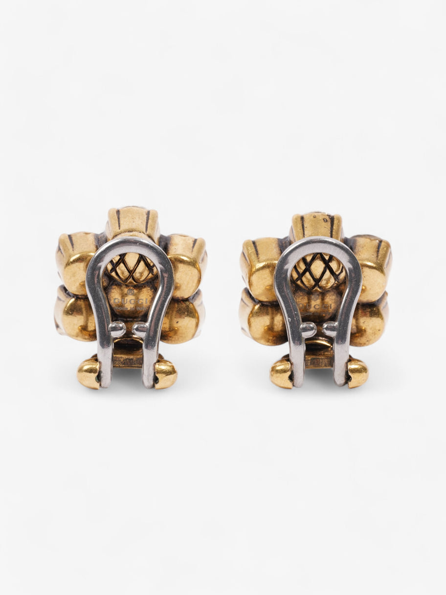 Gucci Crystal Double G Earrings Gold / Silver Base Metal Image 3