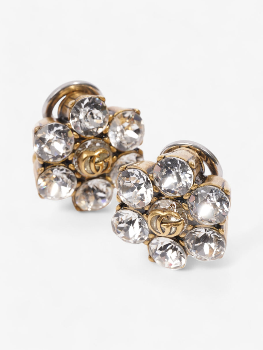 Gucci Crystal Double G Earrings Gold / Silver Base Metal Image 5