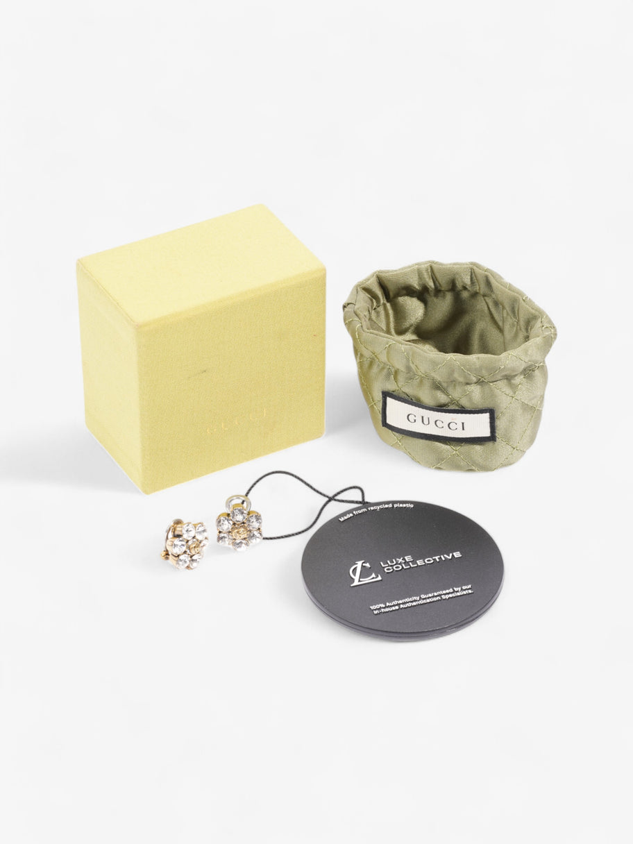 Gucci Crystal Double G Earrings Gold / Silver Base Metal Image 6