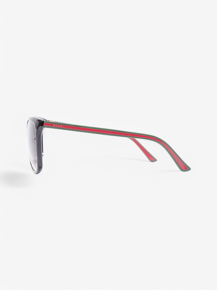 Gucci Gucci Sunglasses Black / Green / Red Plastic Image 2