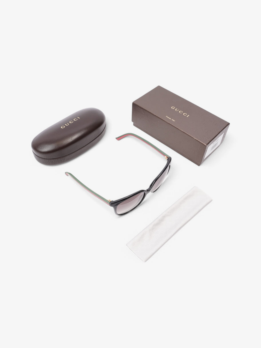 Gucci Gucci Sunglasses Black / Green / Red Plastic Image 7
