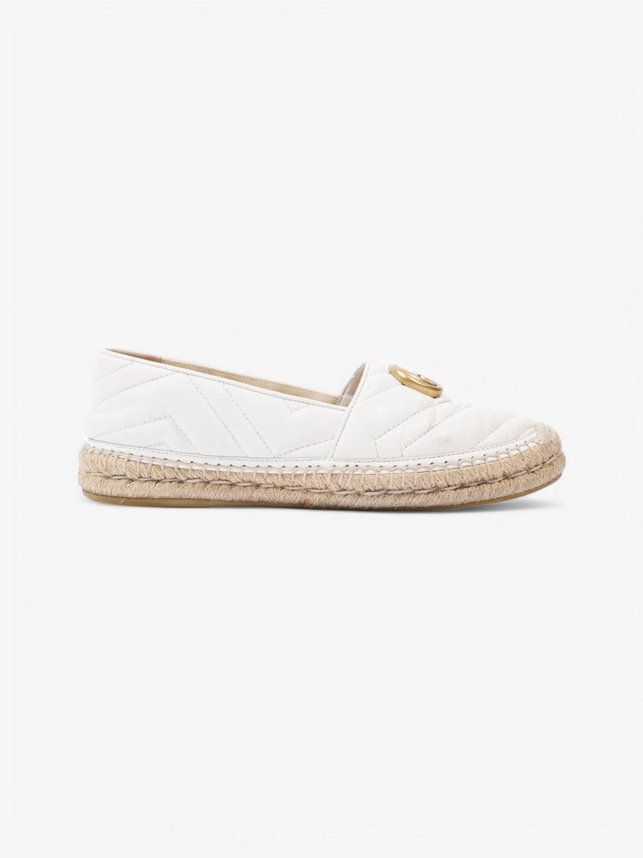 Gucci Espadrilles White / Gold Leather EU 38 UK 5 Image 1