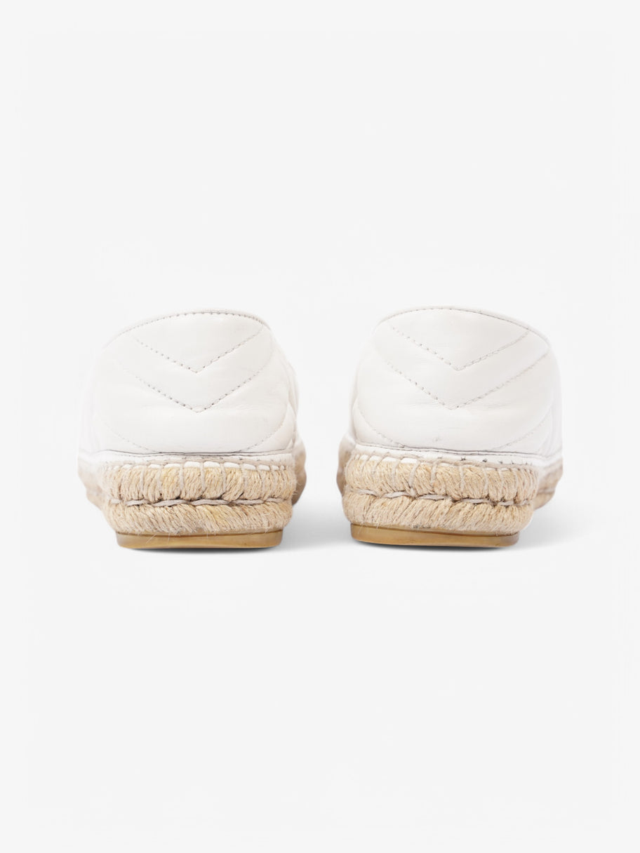 Gucci Espadrilles White / Gold Leather EU 38 UK 5 Image 6