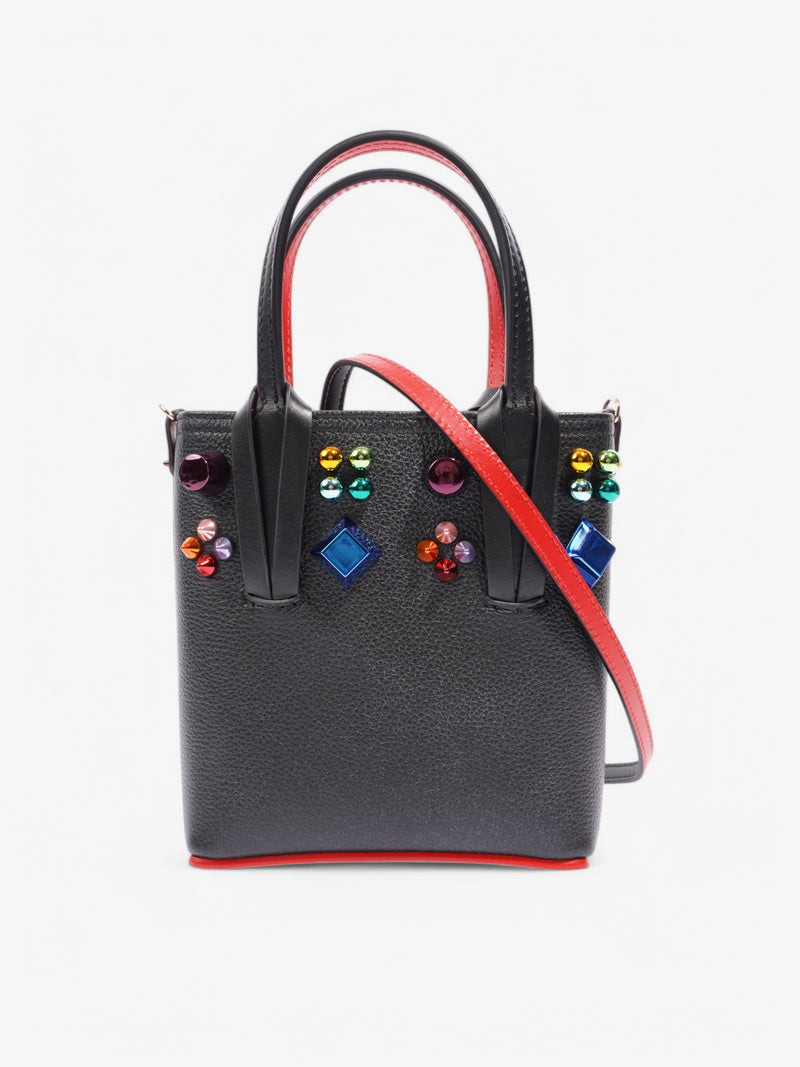  Christian Louboutin Cabata Black / Red Leather Mini
