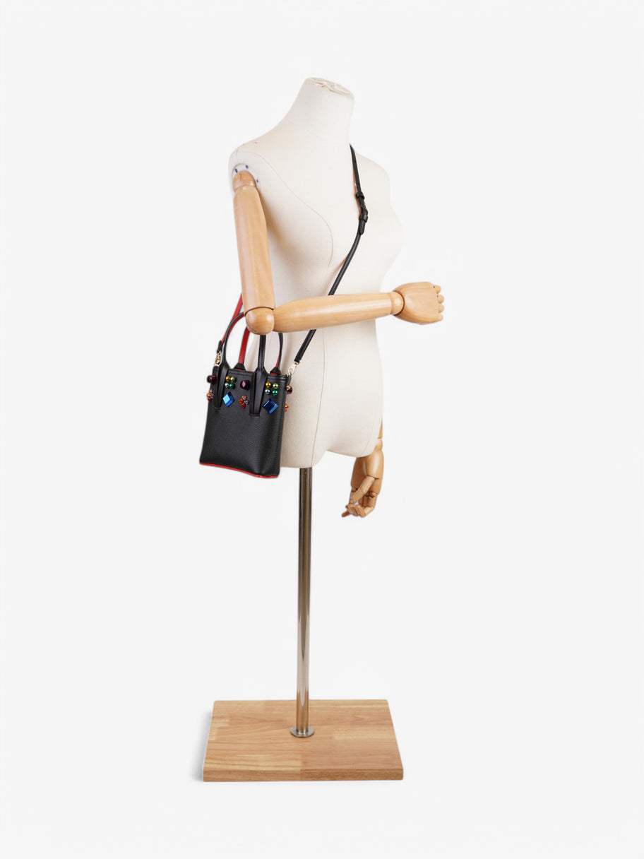 Christian Louboutin Cabata Black / Red Leather Mini Image 2
