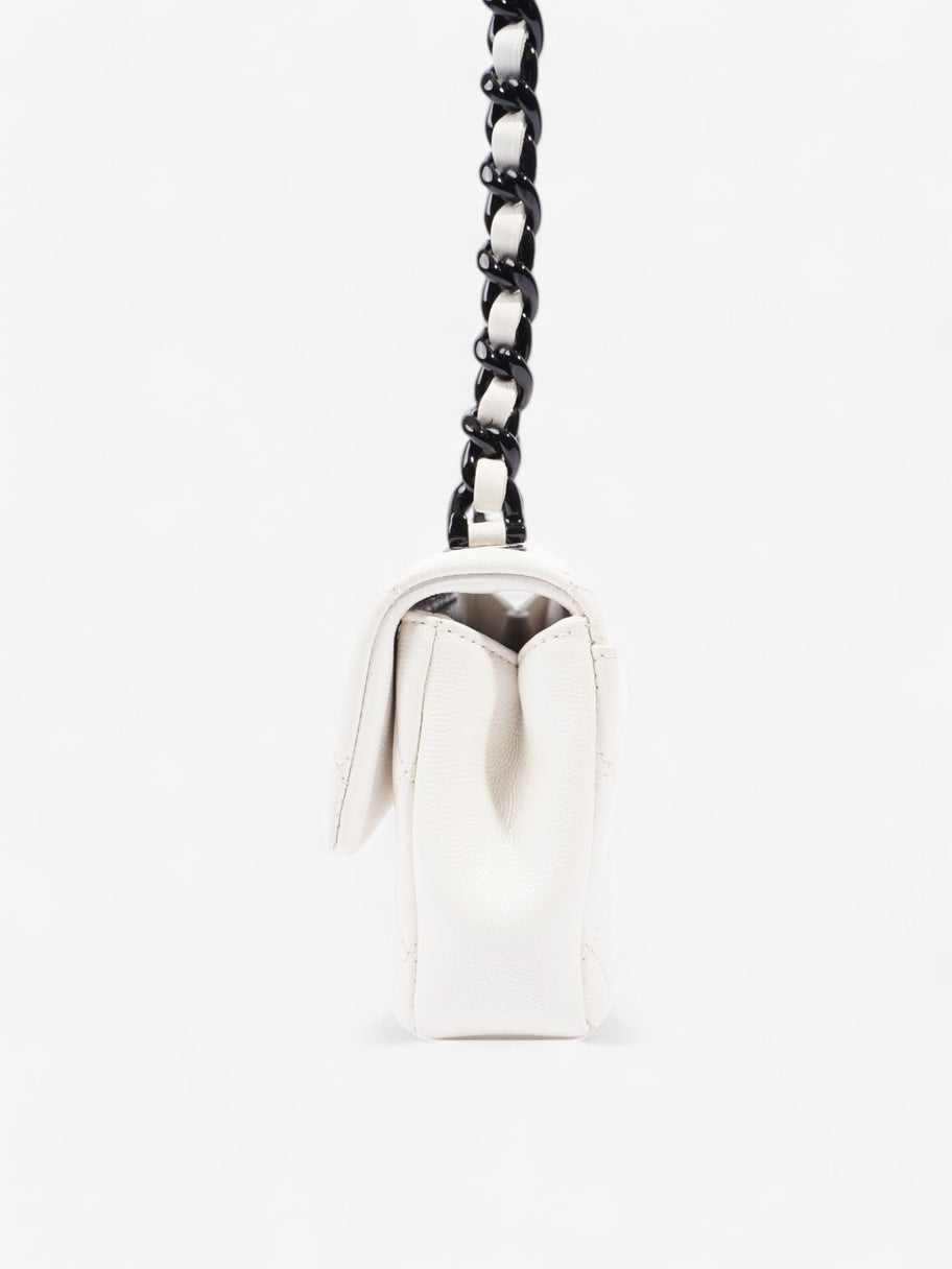 Chanel My Everything Flap White / Black Caviar Leather Small Image 3