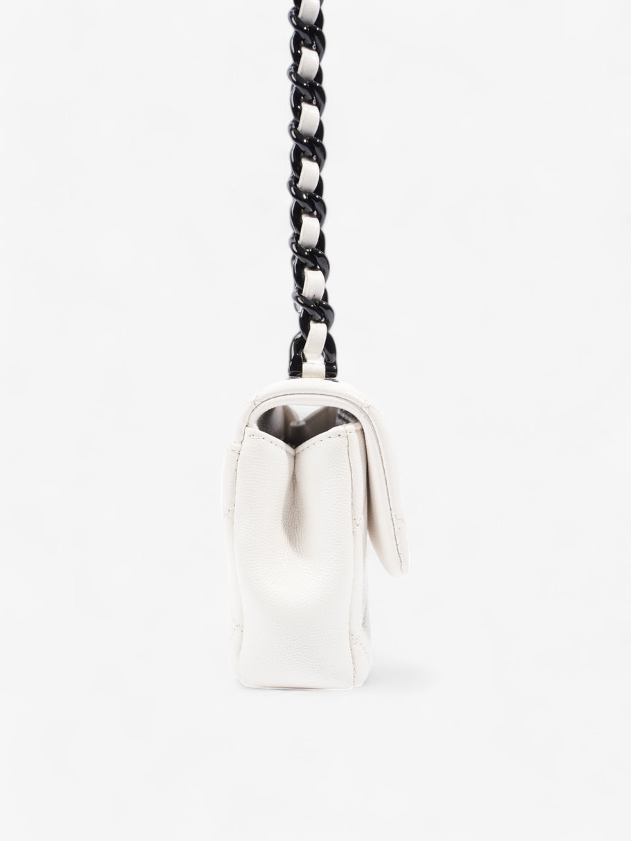 Chanel My Everything Flap White / Black Caviar Leather Small Image 5