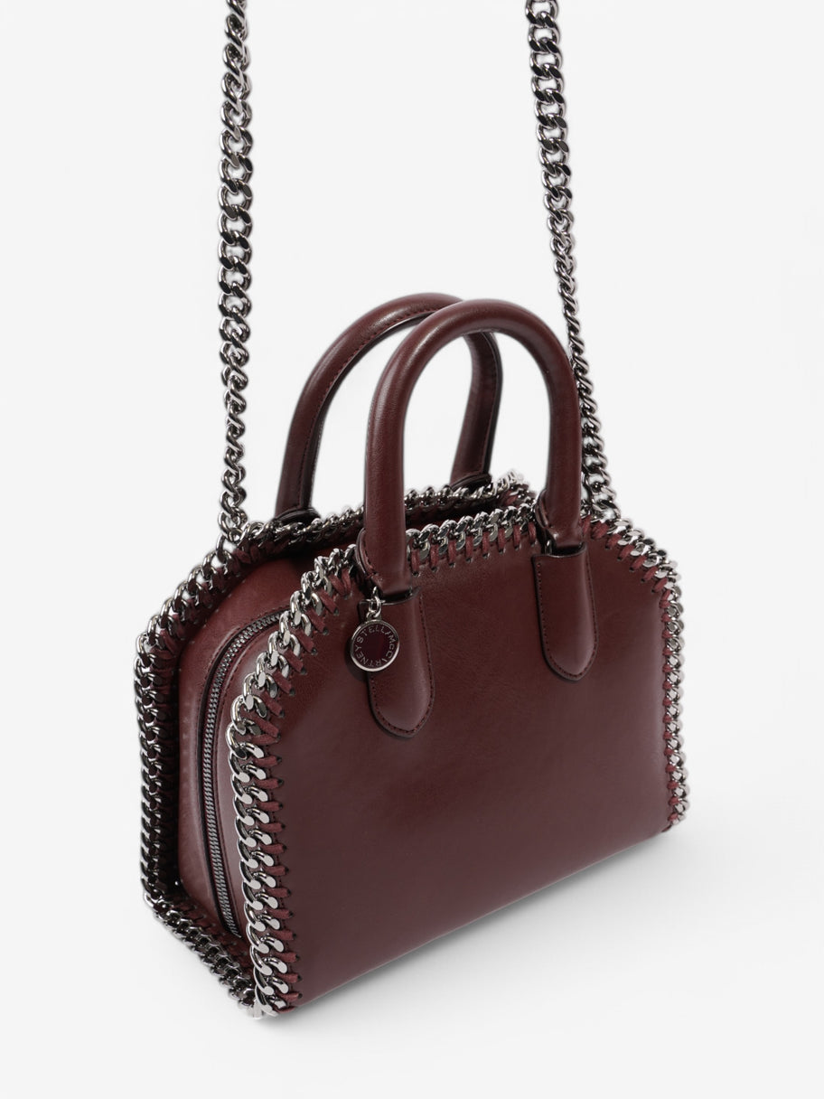Stella McCartney Falabella Box Burgundy Faux Leather Image 7