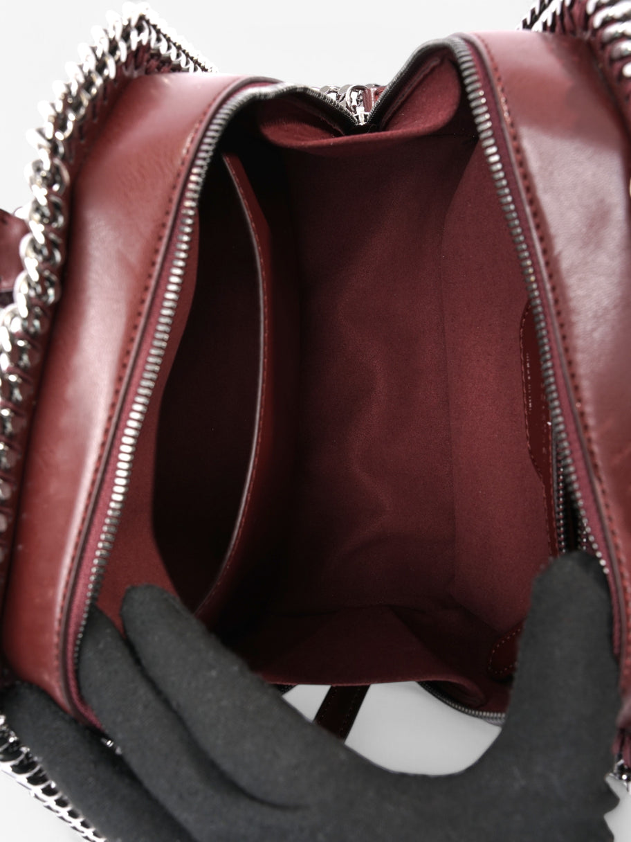 Stella McCartney Falabella Box Burgundy Faux Leather Image 8