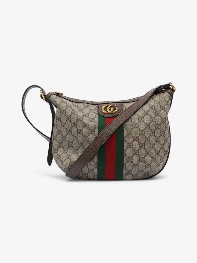  Gucci Ophidia Beige  / Green / Red Coated Canvas