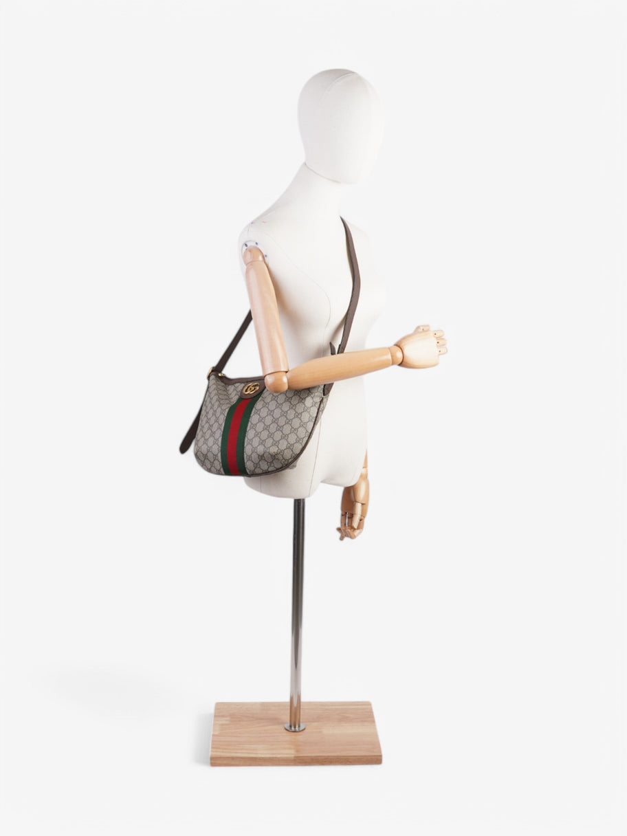 Gucci Ophidia Beige  / Green / Red Coated Canvas Image 2