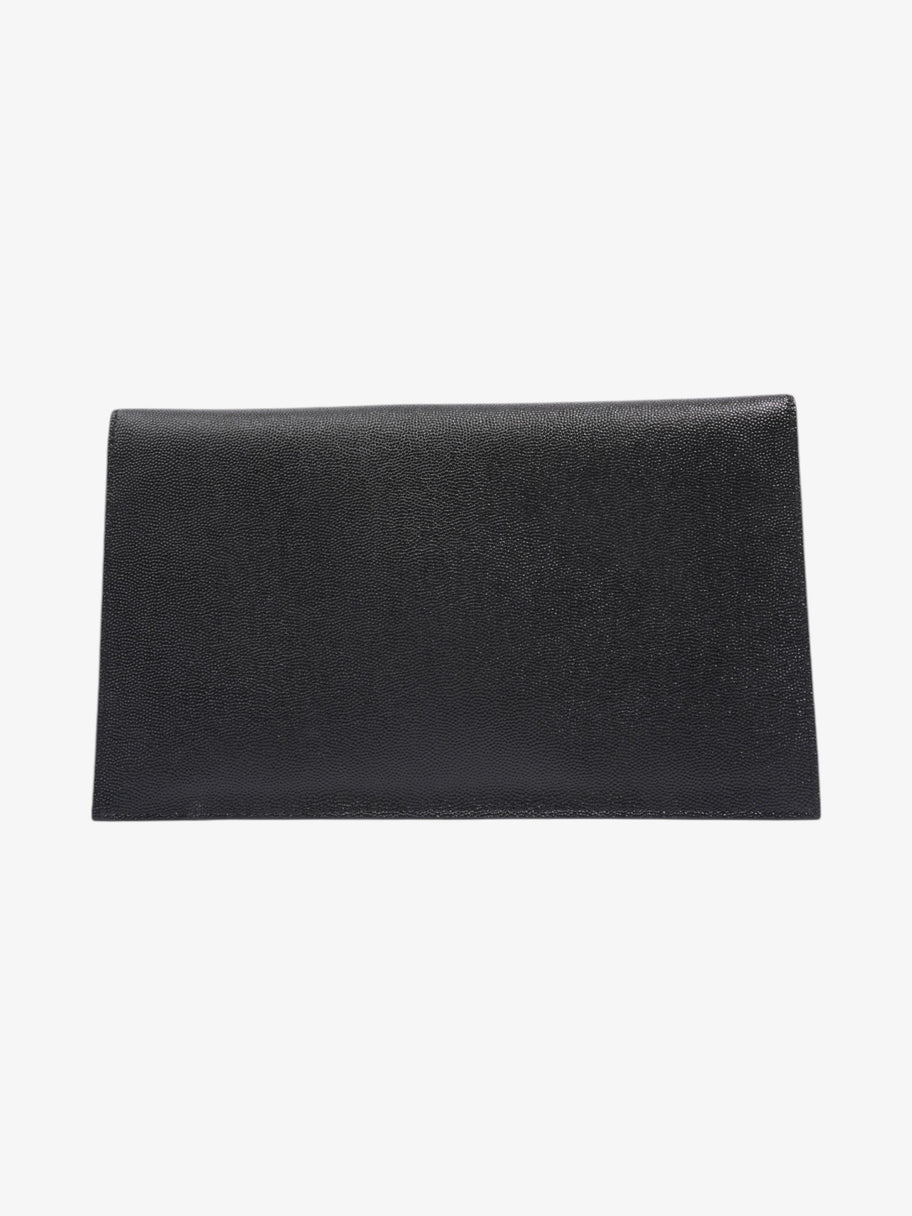 Saint Laurent Uptown Clutch Black Grained Leather Image 3