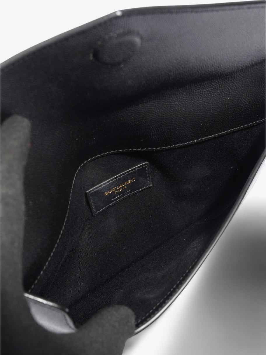 Saint Laurent Uptown Clutch Black Grained Leather Image 8