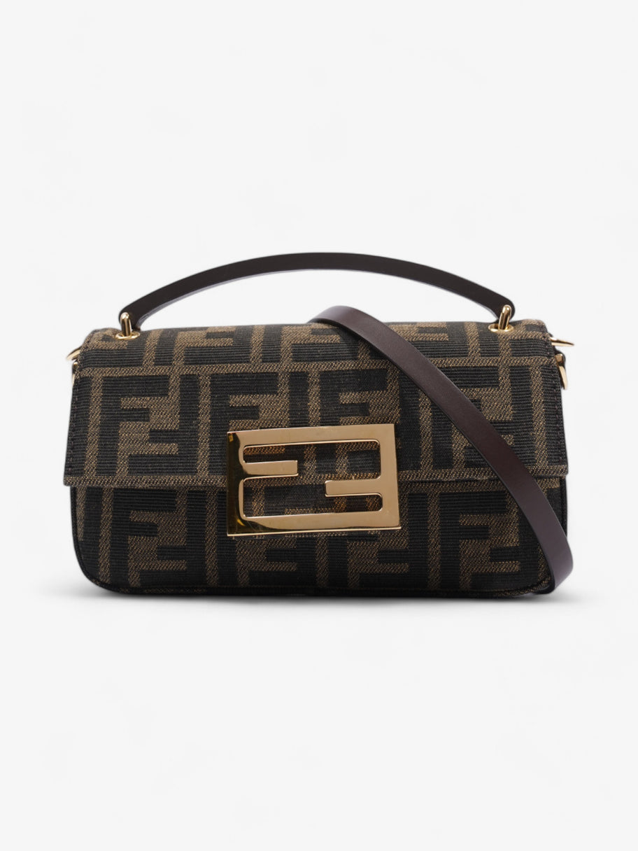 Fendi Baguette Zucca / Brown Fabric Mini Image 1