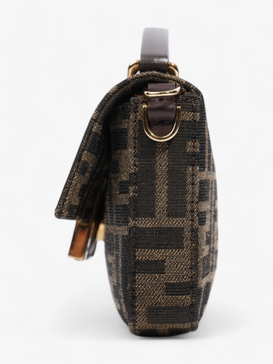 Fendi Baguette Zucca / Brown Fabric Mini Image 3