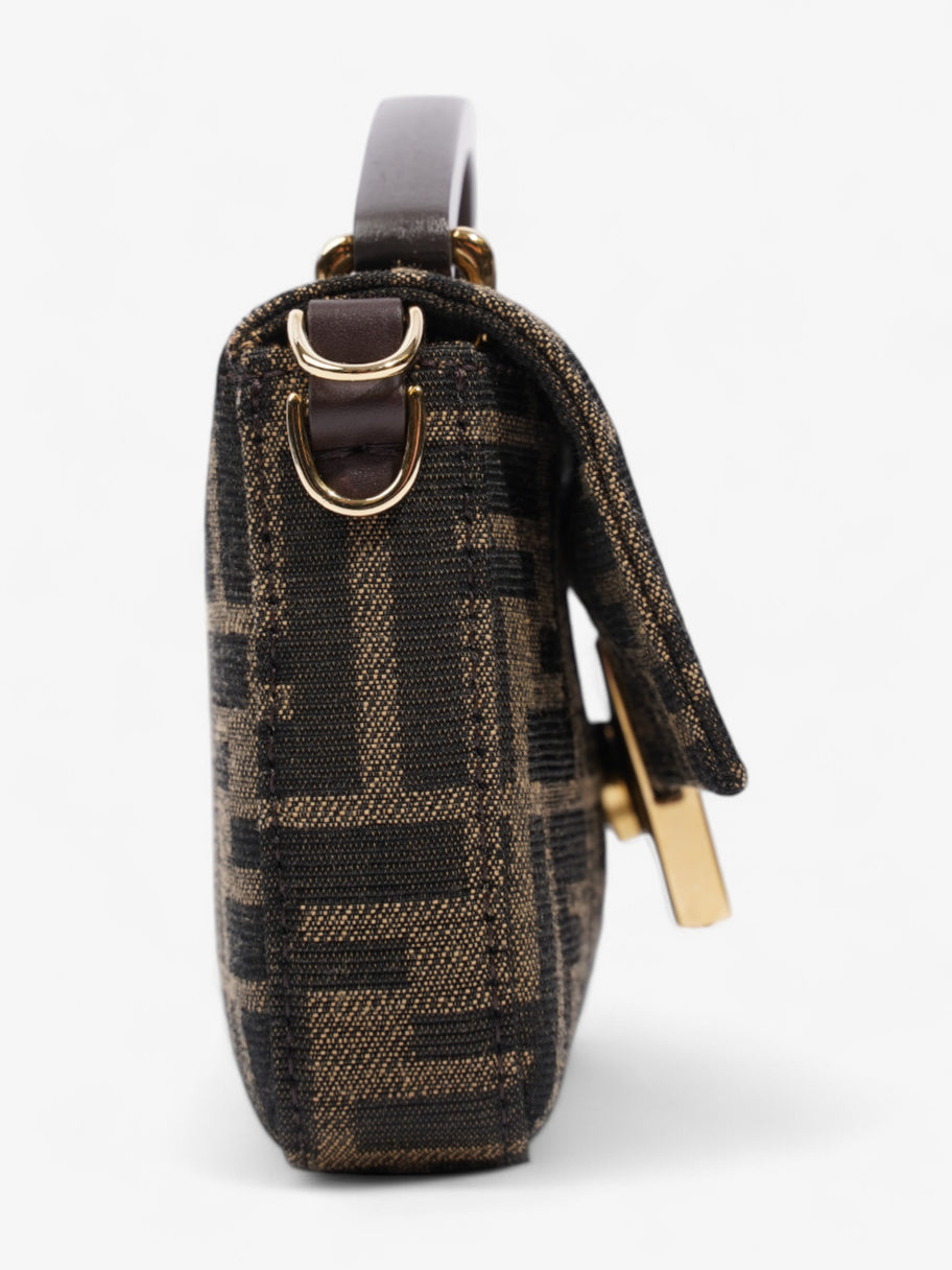 Fendi Baguette Zucca / Brown Fabric Mini Image 5