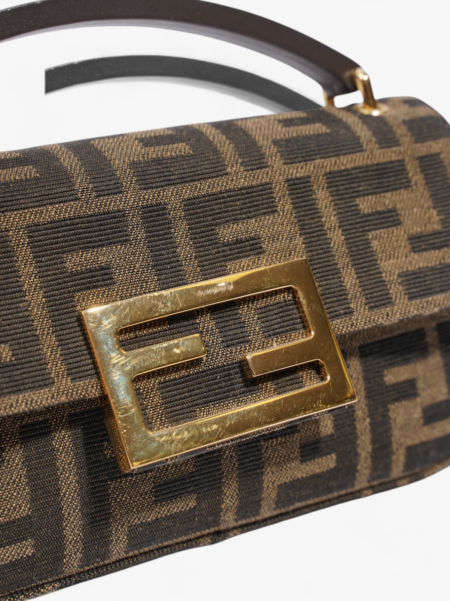Fendi Baguette Zucca / Brown Fabric Mini Image 7