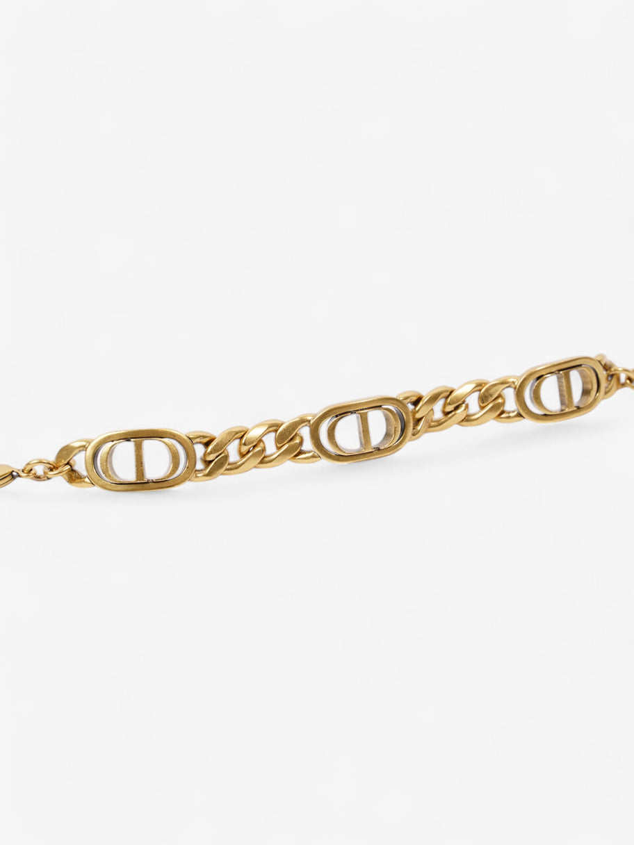 Christian Dior CD Chain Bracelet Gold Base Metal Image 2