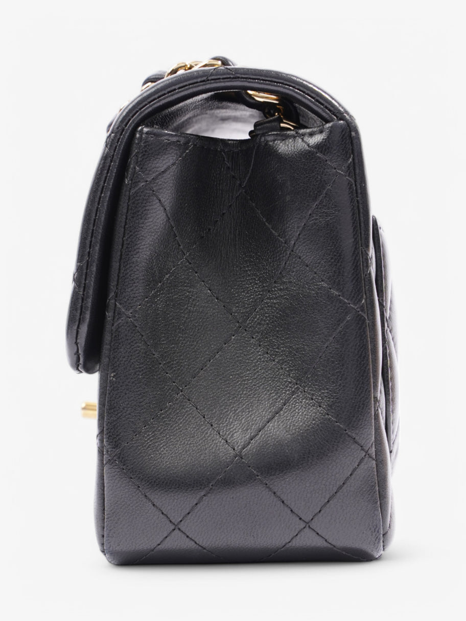 Chanel Classic Square Flap Black Lambskin Leather Mini Image 3