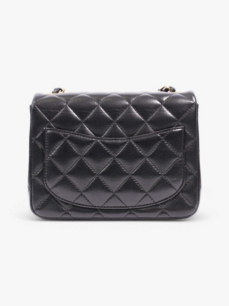 Chanel Classic Square Flap Black Lambskin Leather Mini Image 4