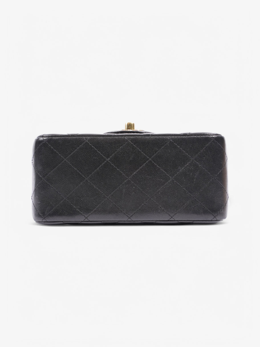 Chanel Classic Square Flap Black Lambskin Leather Mini Image 6
