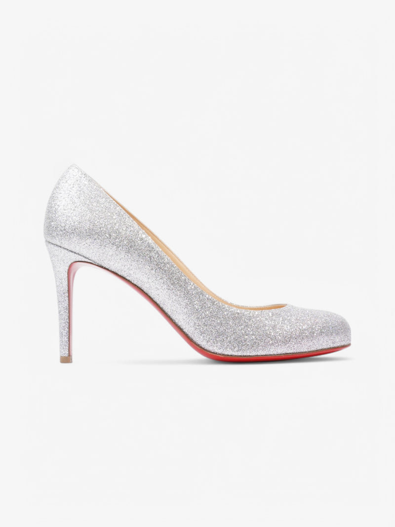  Christian Louboutin Fifille  85 Silver Glitter EU 40 UK 7
