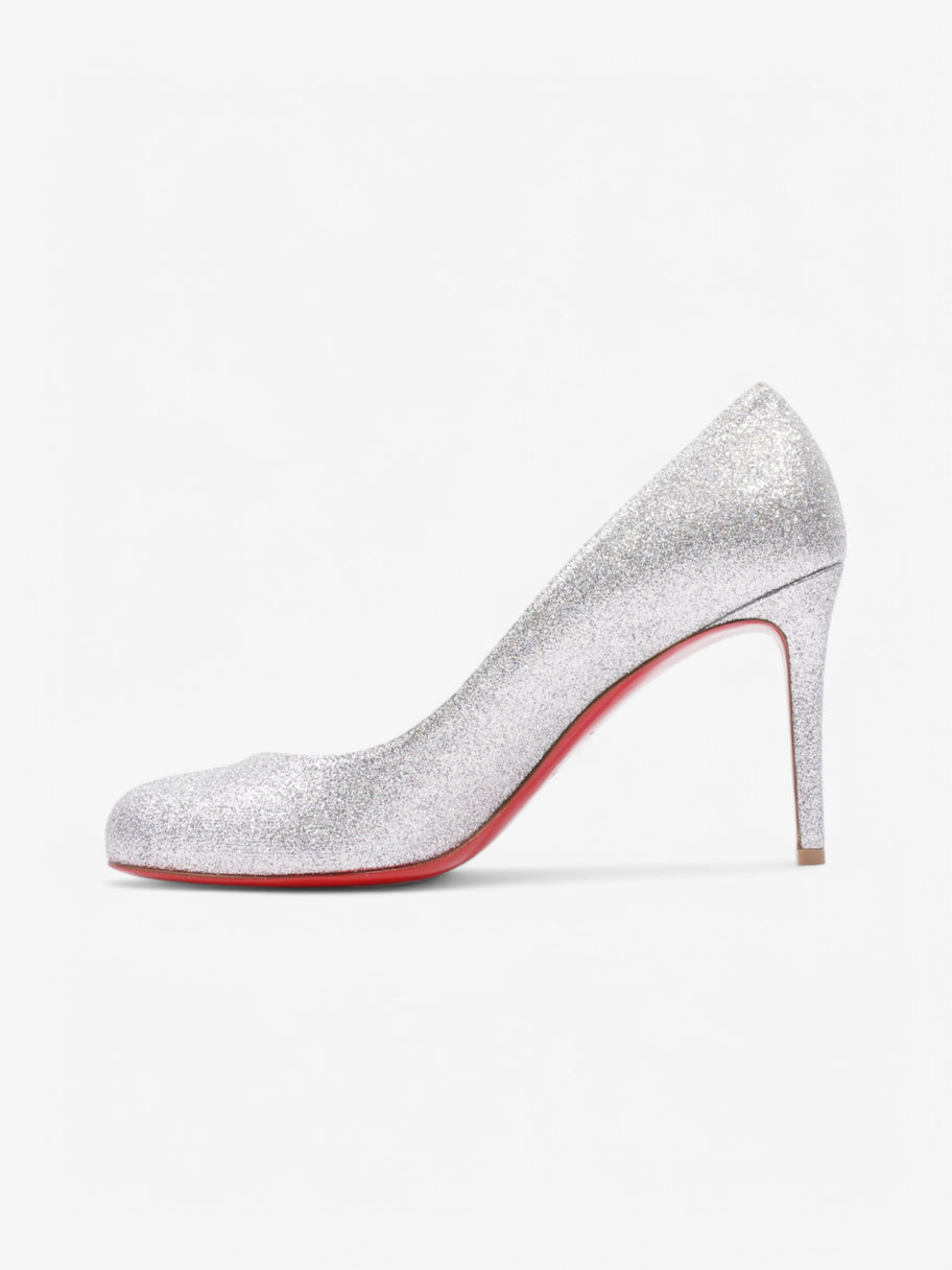 Christian Louboutin Fifille  85 Silver Glitter EU 40 UK 7 Image 3