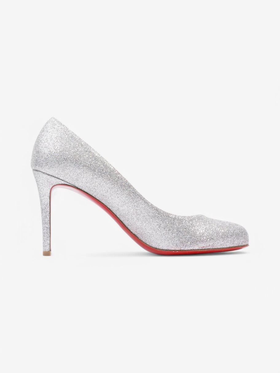 Christian Louboutin Fifille  85 Silver Glitter EU 40 UK 7 Image 4