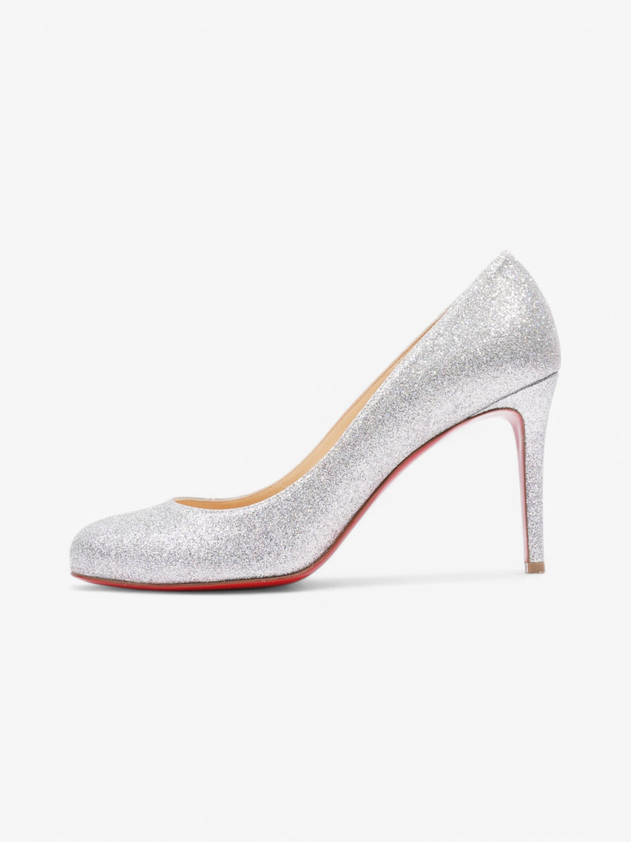 Christian Louboutin Fifille  85 Silver Glitter EU 40 UK 7 Image 5
