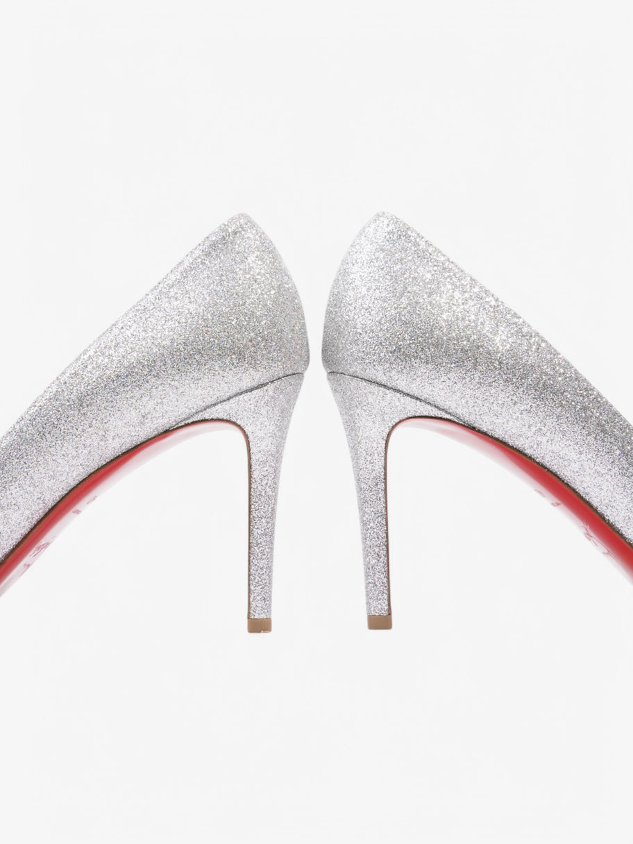 Christian Louboutin Fifille  85 Silver Glitter EU 40 UK 7 Image 9