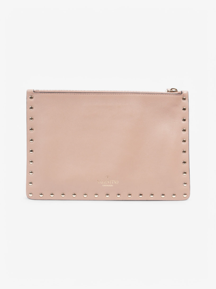 Valentino Rockstud Clutch Nude Leather Image 3