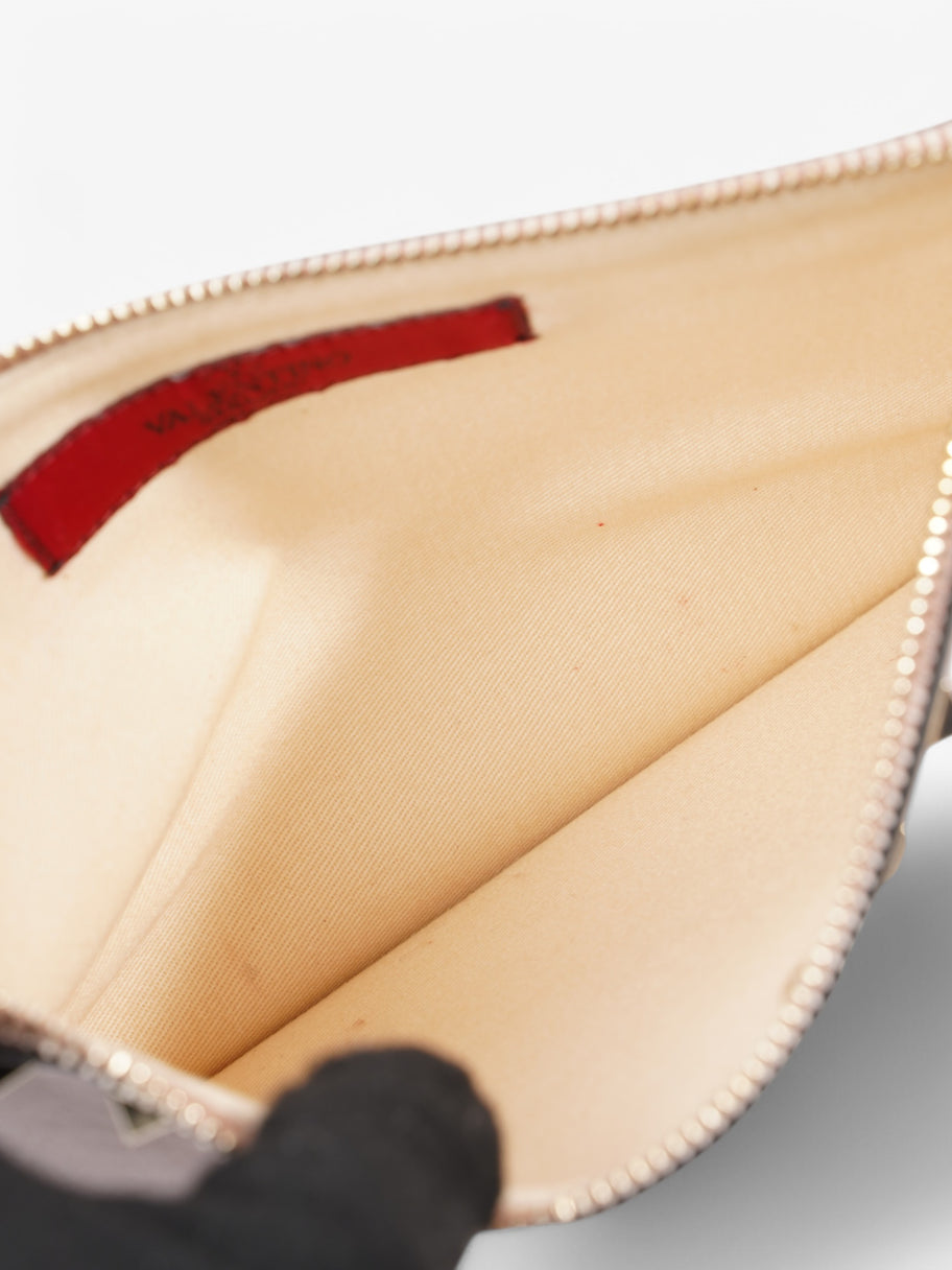 Valentino Rockstud Clutch Nude Leather Image 5
